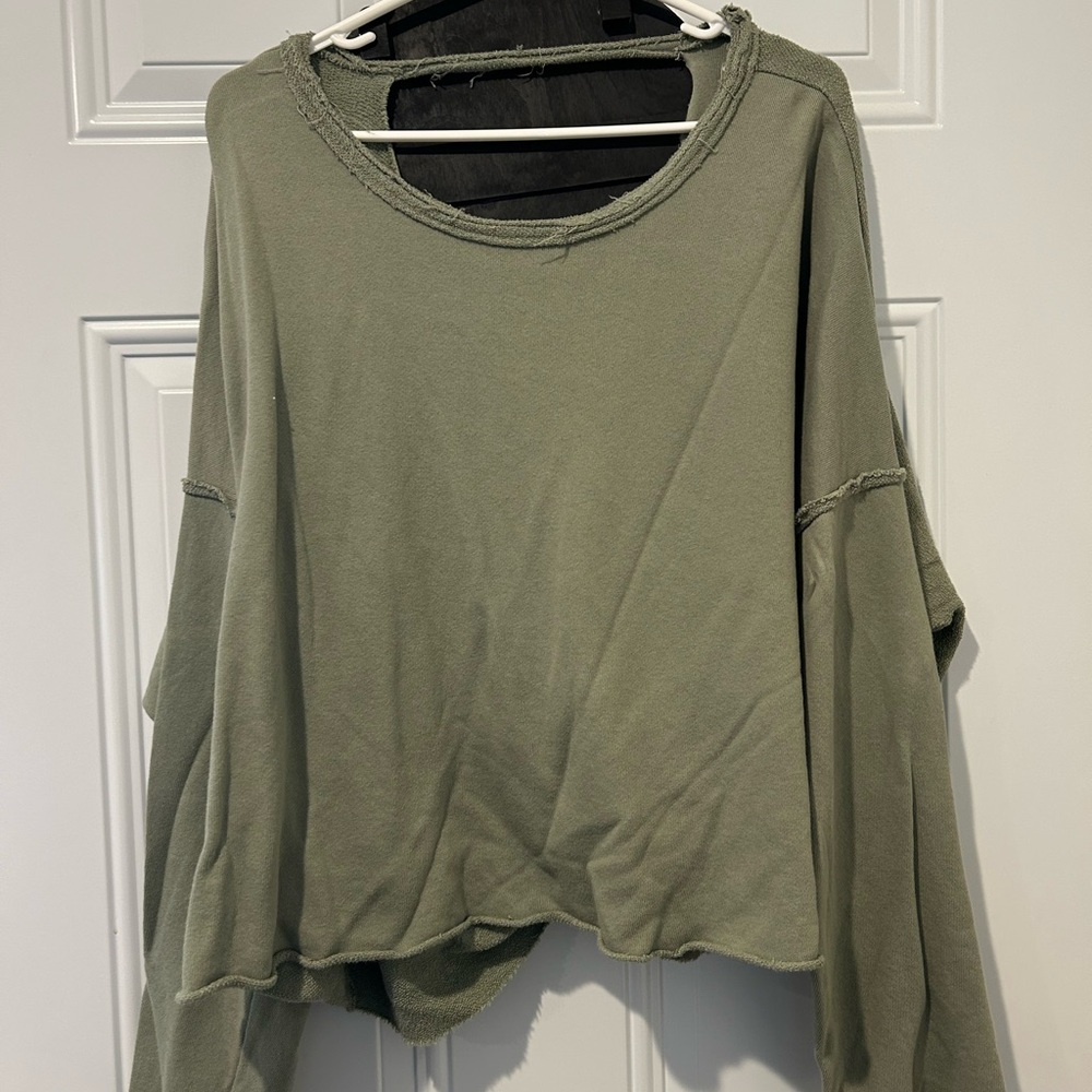 aerie Olive Green Women's Long Sleeve